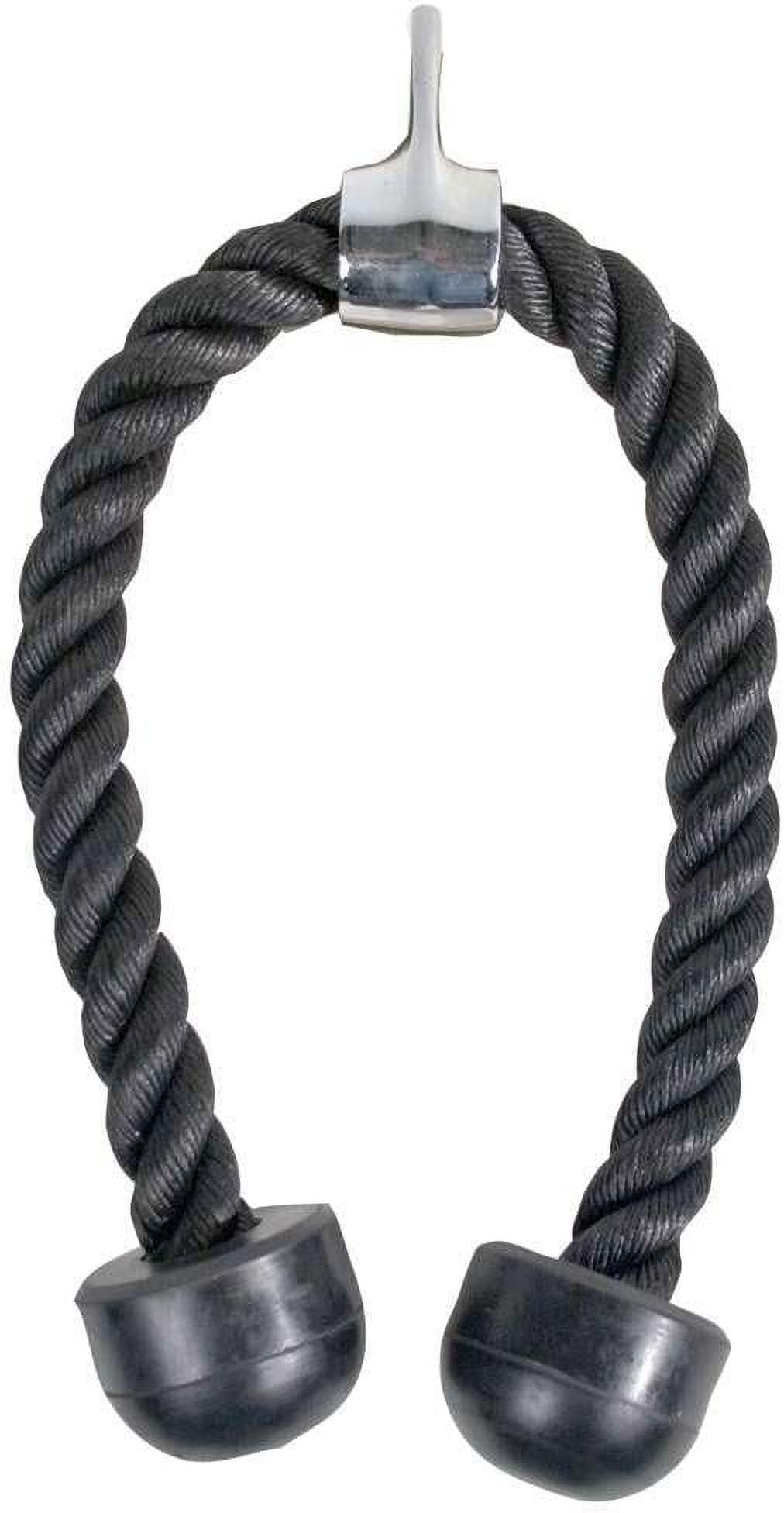 Single Tricep Rope Attachment with Rubber Stopper for Cable Machine ...