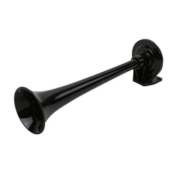 Single Trumpet Air Horn For Trucks, Heavy Duty Black 12V Semi Truck Air Horn Compatible with International Replaces 3791-174-C, 3791-174-C2, 3791174C2 IH3791174C
