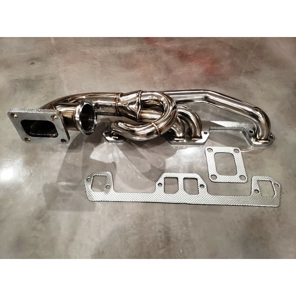 Single Turbo Manifold Header T4 V8 318 340 360 LA 5.2L 5.9L MAGNUM FOR DODGE