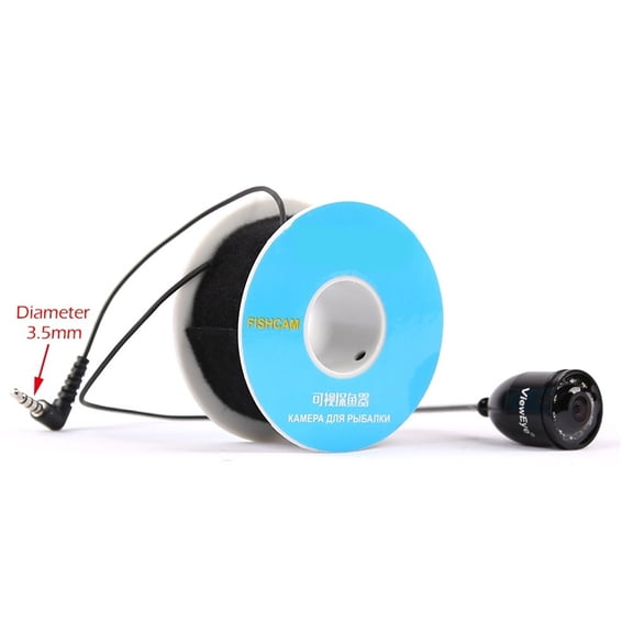 Single Underwater Fishing Camera Accessories For 3.5/ 4.3 Inch Fish Finder 8 IR Infrared Lamp DC 5V 15m/ 25m Cable ,Easy to Operate