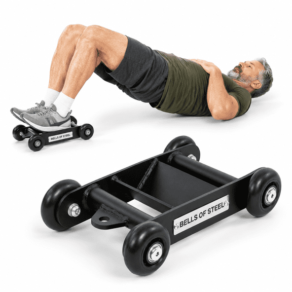 Single Unit Glute Ham Developer Leg and Core Exercise Machine