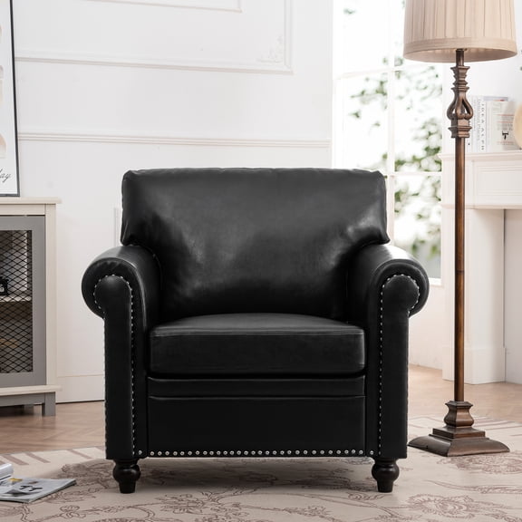 Single Upholstered Sofa | Sponge and Spring Seat, Stable Frame | Home Living Space