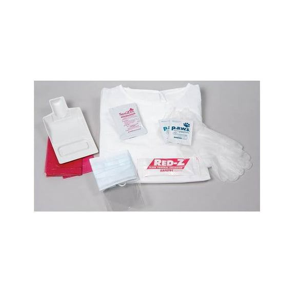Single Use Bio Hazard Kit in White