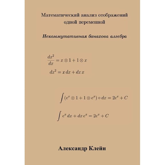 Single Variable Calculus (Russian Edition) : Banach Algebra (Paperback)