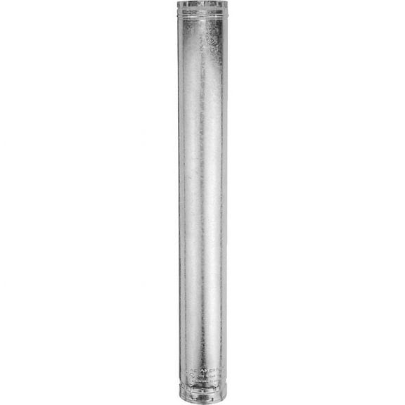 Single Wall 14" x 5' Galvanized Pipe