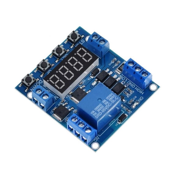 Single Way Timer Module with Delay Power Off & Cycle Counting for Upper/Lower Limit Detection 6-30V