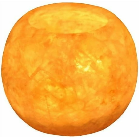 Single White Alabaster Candle Holder - Egyptian Tealight and Votive Candles Holders with Amber Glow for Home Dcor - Natural Stone Soothing Tranquil$$Home Decor, Kitchen, & Other