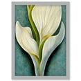 thumbnail image 1 of Single White Calla Lily Flower Petal Detail Artwork Framed Wall Art Print A4, 1 of 4