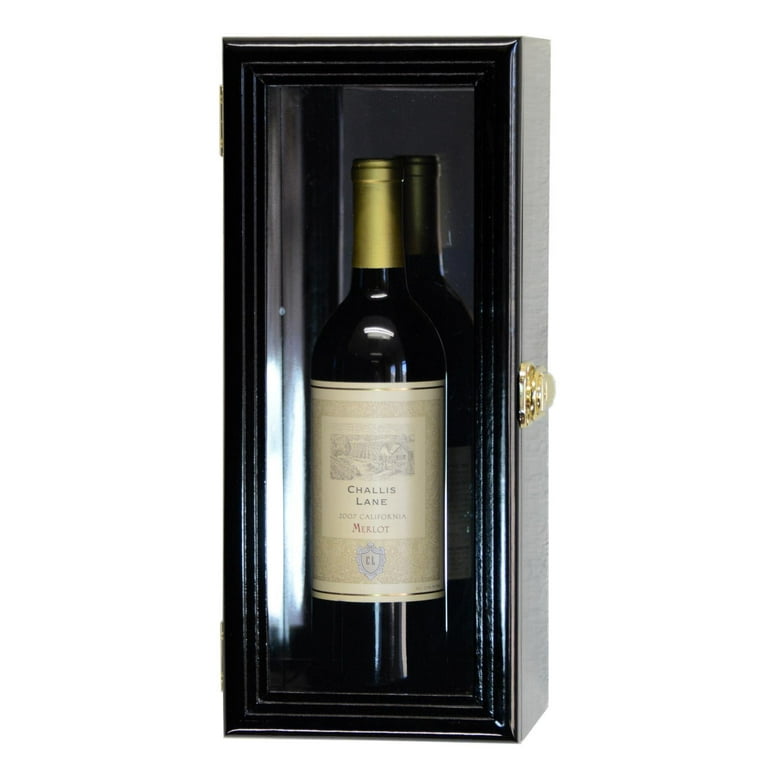 Single Wine Champagne Bottle Display Case Cabinet
