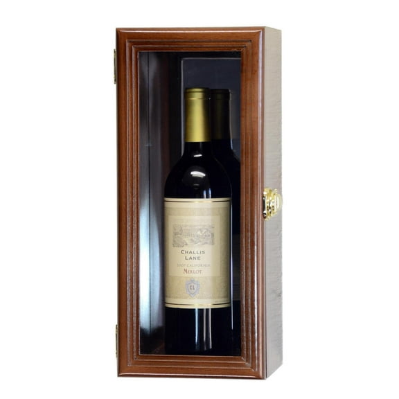 Single Wine / Champagne Bottle Display Case Cabinet