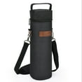 thumbnail image 1 of Single Wine Cooler Bags - Insulated & Padded Portable Wine Tote Carrier for Travel, BYOB Restaurant, Wine Tasting, Party, Great Christmas Gift for Wine Lover, Black, 1 of 7