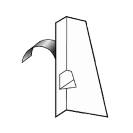 Single-Wing Easel, 6" Tall x 1-1/4" Wide, White Text Board: 36 pt - PK/50 EASELS