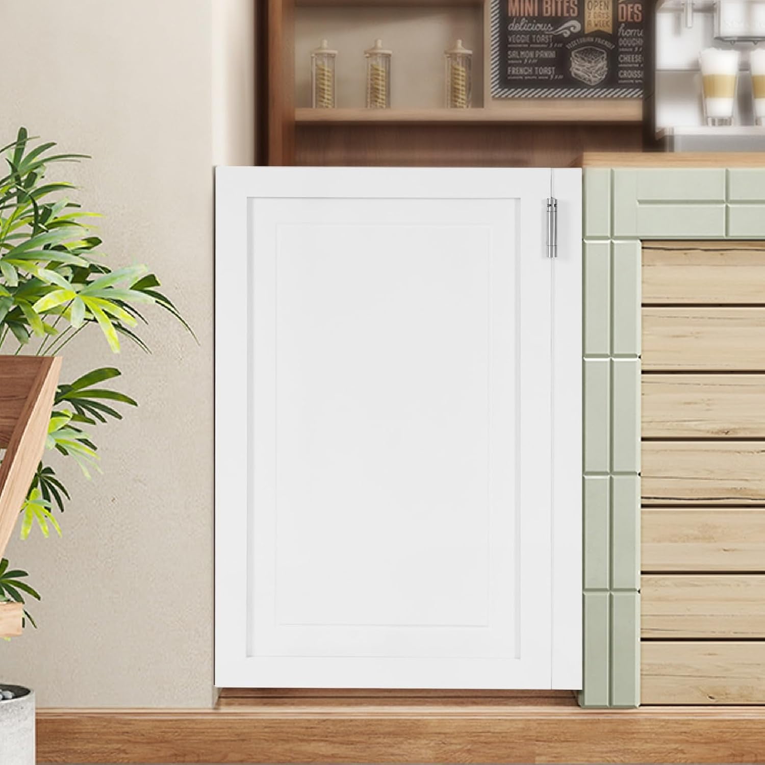 Single Wood Cafe Door Swinging Door, Wood Saloon Door Half Door for ...