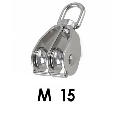 AOKOLL M50 Pulley Set - Single & Double Pulley Combo For Climbing & Rigging