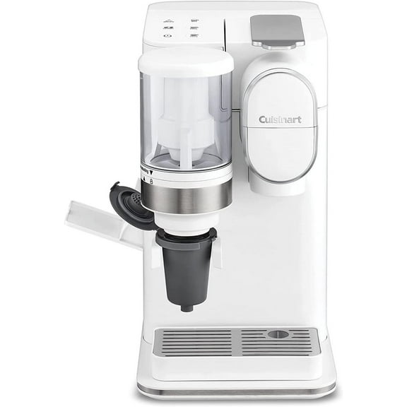 Single-cup coffee maker + grinder, compatible with single-cup coffee capsules, 48-ounce removable water tank, stainless steel construction