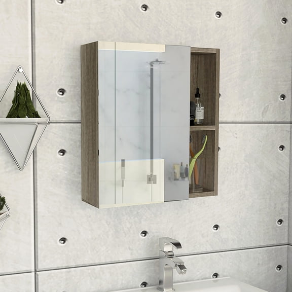 Single - door design, beige color | Good for easy access to items | Provides convenient storage