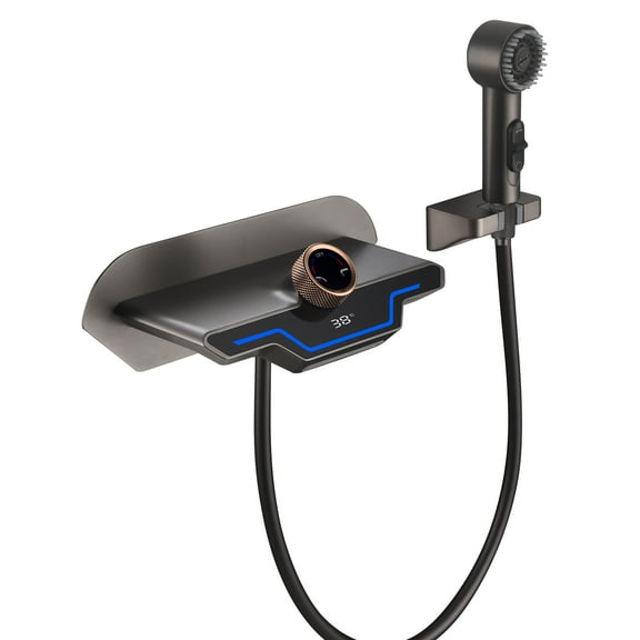 Single-handle Bathroom Faucet with Digital Display