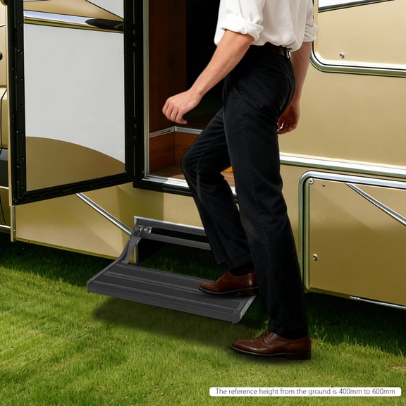 Single-level Caravan/Trailer Step, RV Step, Folding Manual Drop Down Step