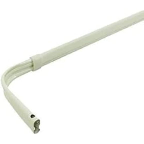 Single lock-seam standard curtain rods 48-84" projects 3 1/2"