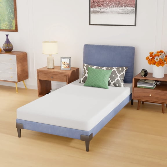 Single mattress | Medium firmness foam mattress | Removable and washable zippered bed cover | Breathable and comfortable | White | Boxed mattress |