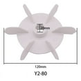 thumbnail image 1 of Single-phase motor plastic fan blade Air pump fan 06 120mm motor plastic fan blades Y2-63 71 80 motor series, 1 of 2