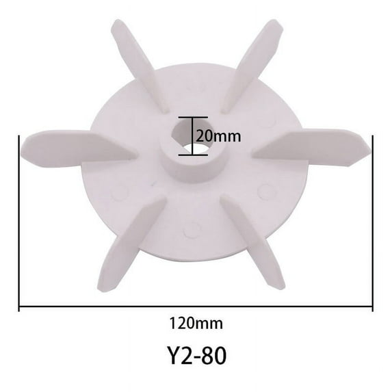 Single-phase motor plastic fan blade Air pump fan 06 120mm motor plastic fan blades Y2-63 71 80 motor series