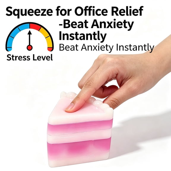 Single piece Rainbow Cake Squishies Slow Rising Cake Squeeze Giant Ball Cute Squeeze Squishy Relaxing Sensory Fidget Stress for Anxiety Relief Slow Rebound Stress Relief gadget (Purple)