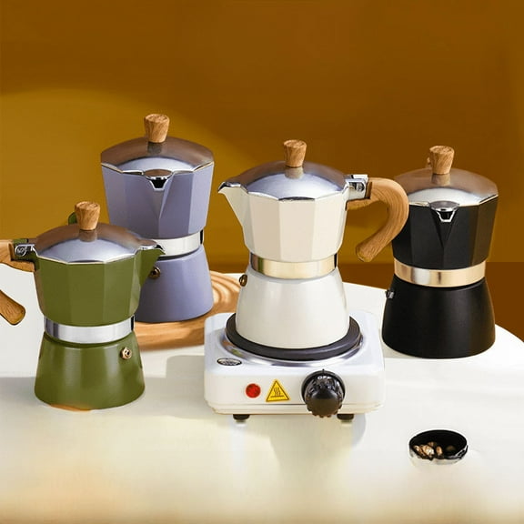 Single valve mocha pot small coffee pot hand-made household automatic electric ceramic stove coffee maker suit