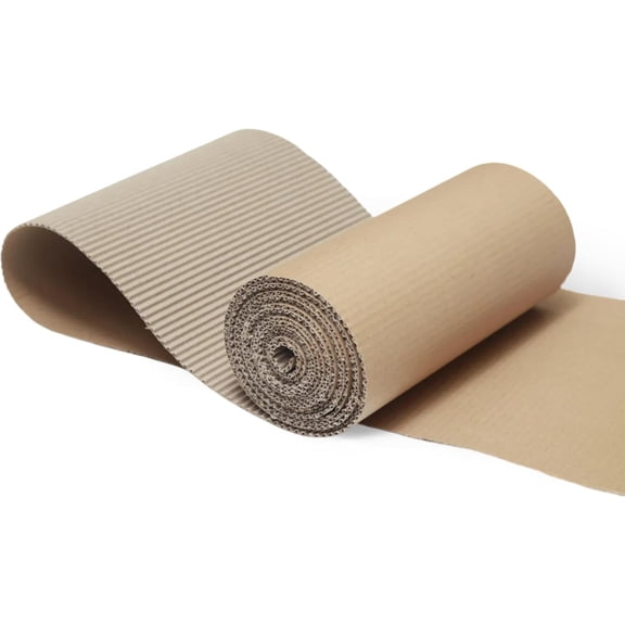 Single wall corrugated cardboard roll | shipping | small business packaging supplies | storage (medium)
