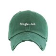 thumbnail image 1 of Singleish Vintage Baseball Cap Embroidered Cotton Adjustable Distressed Dad Hat Hunter Green, 1 of 1