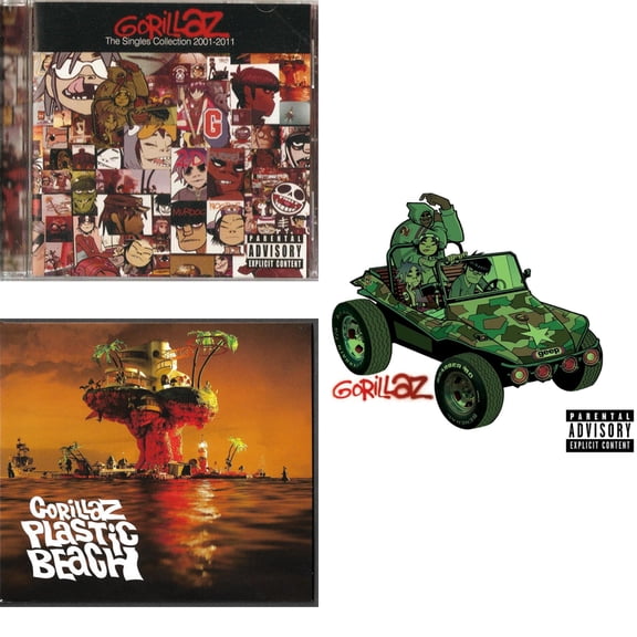 Singles Collection 2001 -  2011 & Plastic Beach & Gorillaz [CD Bundle]