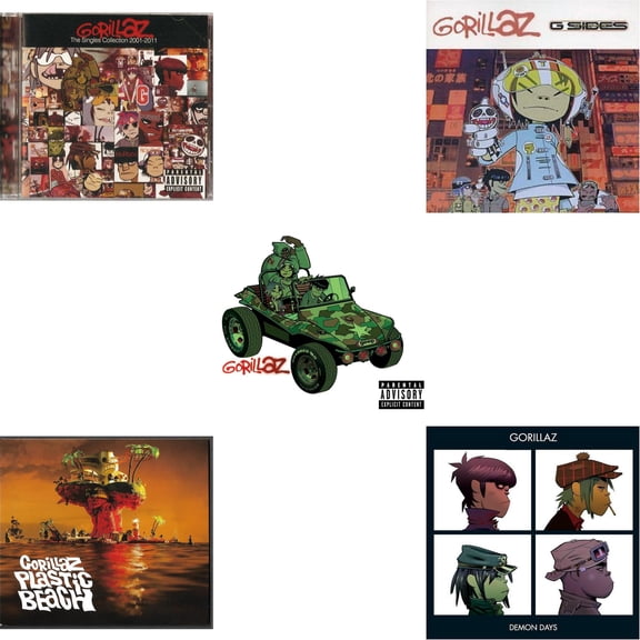 Singles Collection 2001 -  2011 & Plastic Beach & Gorillaz & G-Sides & Demon Days [CD Bundle]