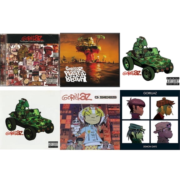 Singles Collection 2001 -  2011 & Plastic Beach & Gorillaz & Gorillaz & G-Sides & Demon Days [CD Bundle]