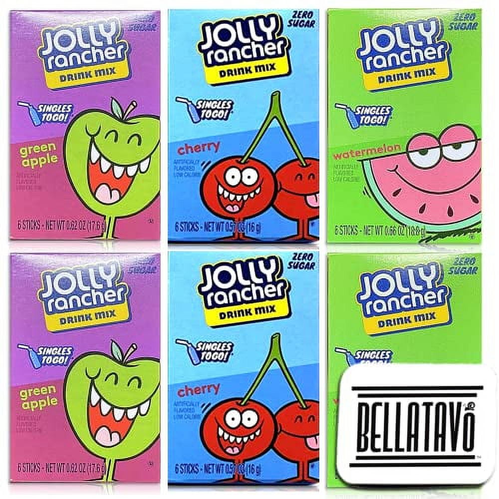 Jolly Rancher Singles To Go Bundle: Green Apple, Cherry