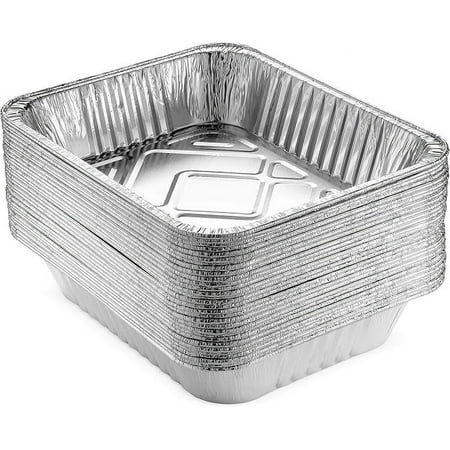 Singleware 9” x 13” Disposable Aluminum Pans Heavy Duty Foil Pans Catering Supplies, 30-Pack