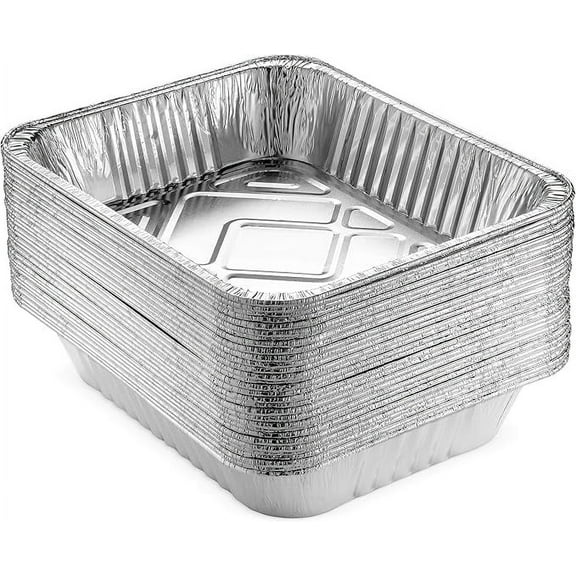 Singleware 9 x 13 Disposable Aluminum Pans Heavy Duty Foil Pans Catering Supplies, 30-Pack