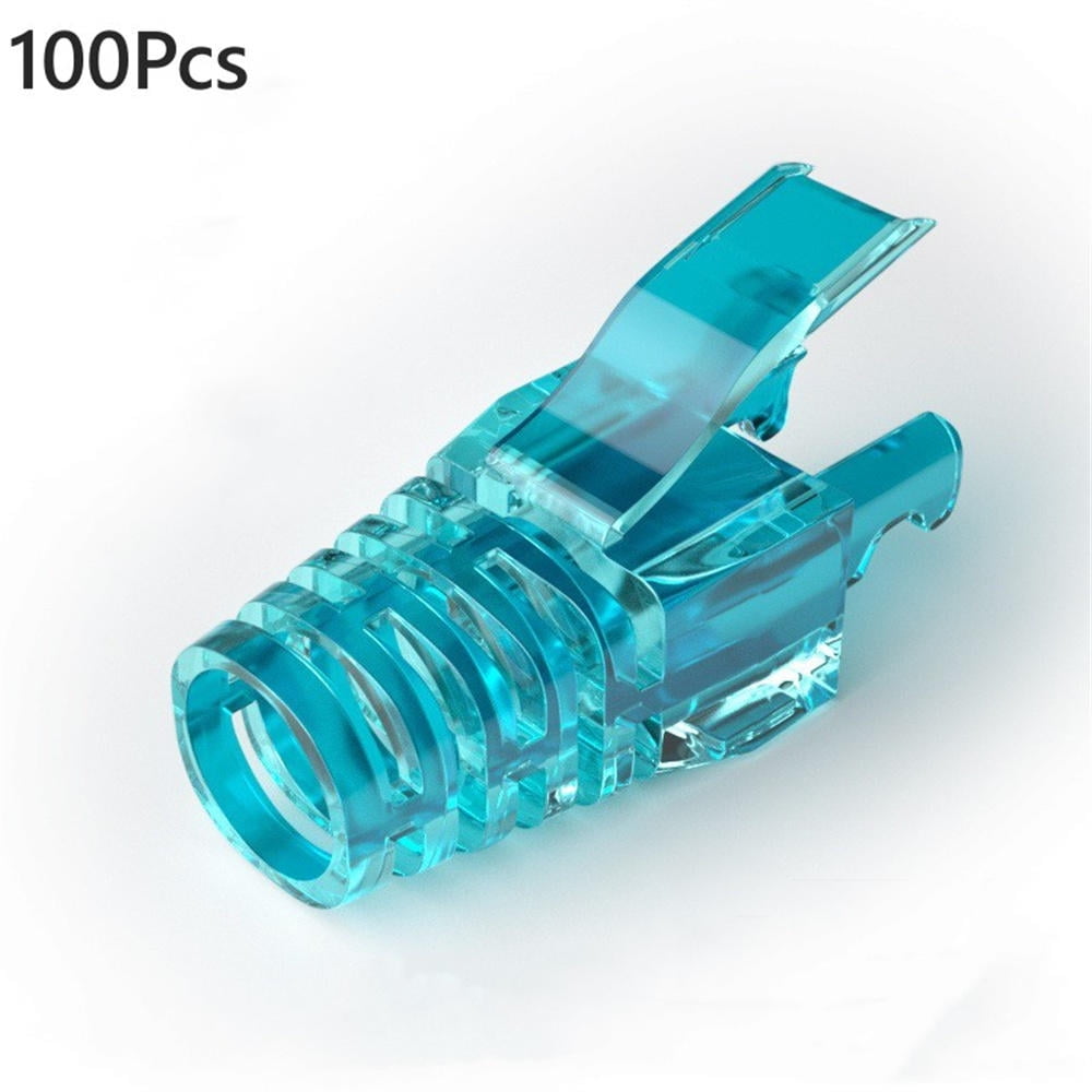 Singli 100Pcs RJ45 CAT5 CAT6 Strain Relief Boots Connector for Standard