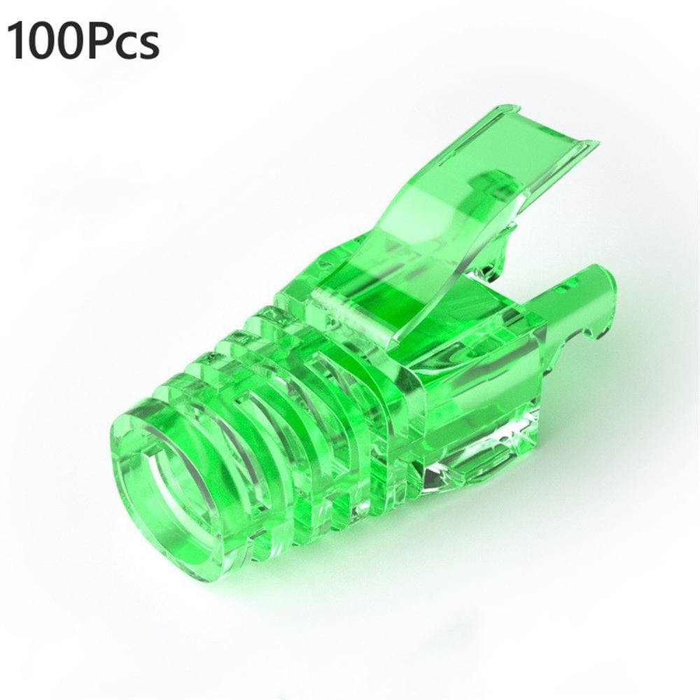 Singli 100Pcs RJ45 CAT5 CAT6 Strain Relief Boots Connector for Standard