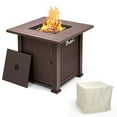 thumbnail image 1 of Singlyfire 28 inch Propane Fire Pit Table for Outside Propane 50000 BTU Smokeless Wicker Steel, 1 of 7