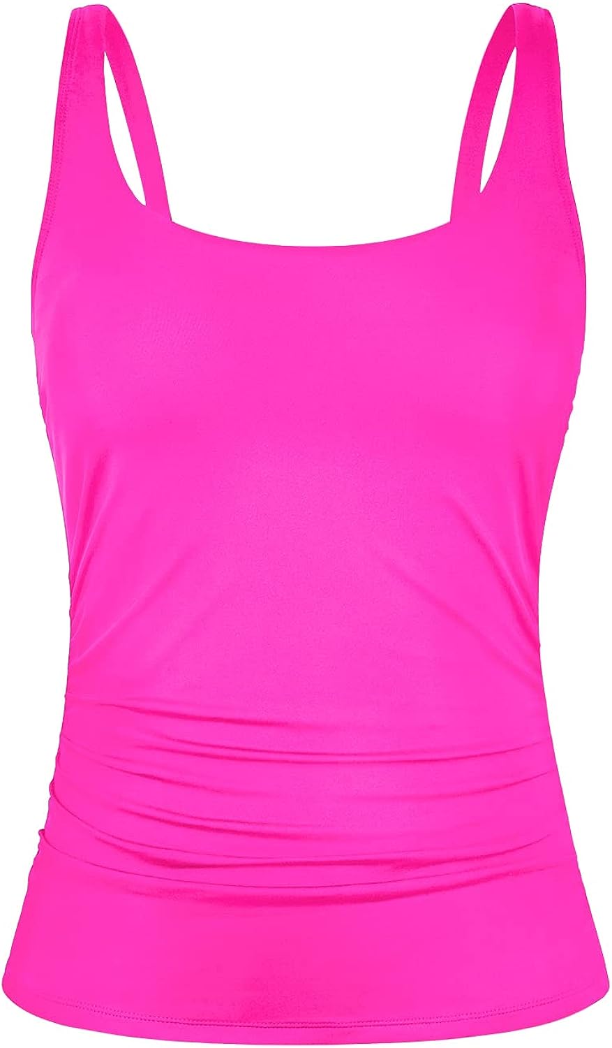 Singreal Tankini Tops for Women Swimwear Top Only Tummy Control Bathing