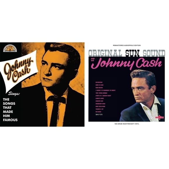 Sings The Songs That Made Him Famous (Remastered 2023) (Tangerine LP Vinyl) & Original Sun Sound Of Johnny Cash