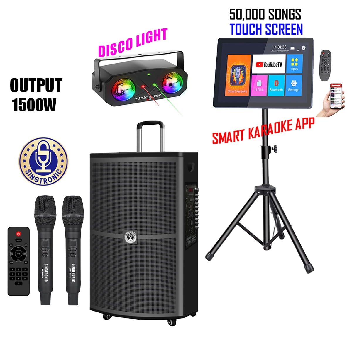 Singtronic BT-1500DSP Karaoke Speaker - Thumbnail 2