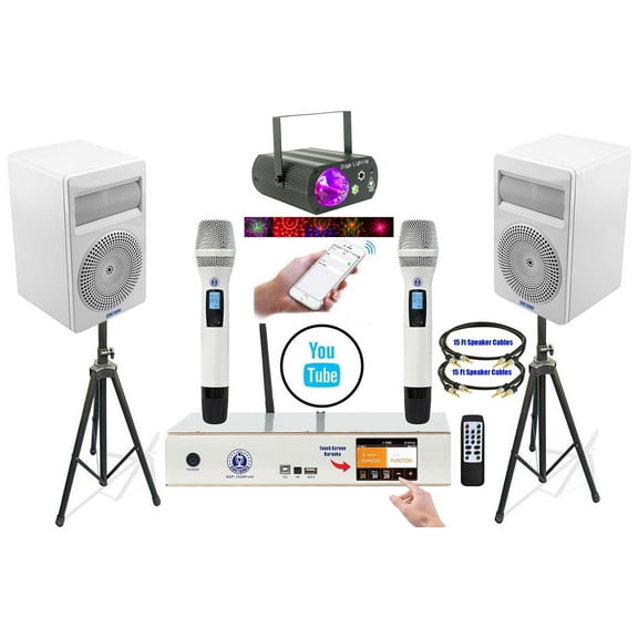 Singtronic Complete 2000W Digital Youtube Karaoke Machine System, Select Songs by Phone Apps