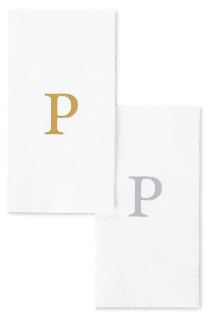 Singular Disposable Guest Towels - Monogram Hand Towels - Bathroom ...