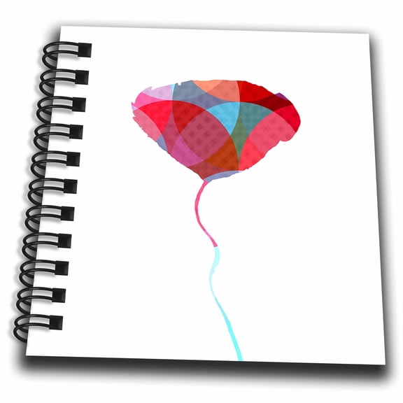 3dRose, Singular flower with circular geometric pattern, Mini Notepad 4 x 4 inch