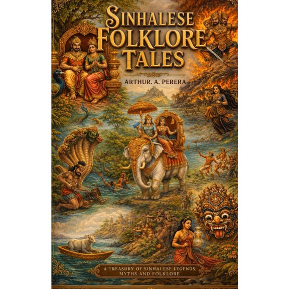 Sinhalese Folklore Tales Arthur A Perera Paperback Edition Sasa Publishing Classic Series 2026, (Paperback)