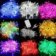 thumbnail image 1 of Sinhoon 100 LED String Lights Indoor Outdoor, Blue Christmas Lights Copper Wire, 8 Modes Waterproof Twinkle Fairy String Lights for Bedroom Wedding Decorations, 1 of 11