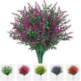 thumbnail image 1 of Sinhoon 12 Bundles Artificial Flowers Fake Lavender Flower UV Resistant Shrubs Plastic Plants for Outdoor Indoor Home Garden Porch Wedding Party Decor (Fuchsia), 1 of 16