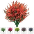 thumbnail image 1 of Sinhoon 12 Bundles Artificial Flowers Fake Lavender Flower UV Resistant Shrubs Plastic Plants for Outdoor Indoor Home Garden Porch Wedding Party Decor (Red), 1 of 16