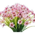 thumbnail image 1 of Sinhoon 12 Bundles Artificial Flowers Outdoor UV Resistant Fake Flowers No Fade Faux Plastic Plants Garden Home Wedding Decor（Pink）, 1 of 8